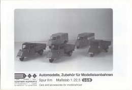 Catalogue HMB Holz Modellbau 1990 GÜNTHER HUPPERTZ Spur IIm Maßstab 1/22,5 - Allemand