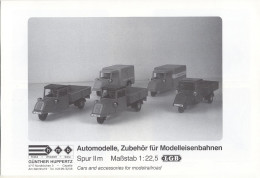 Catalogue HMB Holz Modellbau 1990 GÜNTHER HUPPERTZ Spur IIm Maßstab 1/22,5 - Deutsch