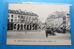 Saint-Germain En Laye. Place Du Vieux Marché.  Voiture Belle Jardiniere Boulangerie -Laiterie Etc.. D78 - St. Germain En Laye