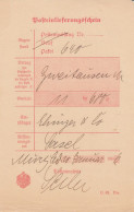 Altdeutschland Baden Post-Einlieferungsschein Aus Dem Jahr 1906 Von Mürg - Covers & Documents