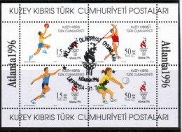 1996 - OLYMPICS - ATLANTA  - TURKISH CYPRIOT STAMPS - USED BLOCK - Usati
