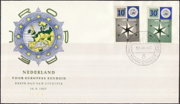 Europa CEPT 1957 Pays Bas - Netherlands - Niederlande FDC2 Y&T N°678 à 679 - Michel N°704 à 705 - 1957