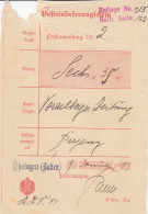 Altdeutschland Baden Post-Einlieferungsschein Aus Dem Jahr 1913 Von Öhningen - Storia Postale