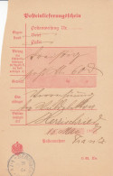 Altdeutschland Baden Post-Einlieferungsschein Aus Dem Jahr 1907 Von Herrischried - Lettres & Documents