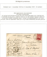 TP 138 S/CP Namur Obl. Càp Waremmen-Bogworm Période Allemande Emploi Tardif 7/1/20 > France C. D'arrivée - Fortune Cancels (1919)