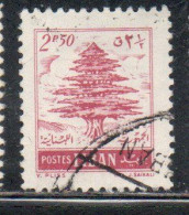 LIBANO LEBANON LIBAN 1955 CEDAR TREE 2.50p USED USATO OBLITERE' - Lebanon