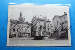 Rosières Place Jeann-d'Arc  1945 Cafe Coutarel Hotel Ramousse Hotel Cafe Margerit - Sonstige & Ohne Zuordnung