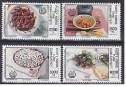 1992 - FOOD - TURKISH CUISINE - GASTRONOMY - TURKISH CYPRUS STAMPS - UMM - Oblitérés