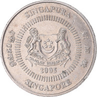 Monnaie, Singapour, 50 Cents, 2005 - Singapour