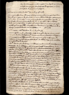 1763 Manuscrit (3 Pièces) : Généalogie, Droit Successoral - Paroisse 35 St SAINT-LEONARD De FOUGERES - Manuscrits