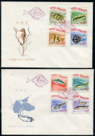 ROMANIA 1964 Marine Life: Fish FDC.  Michel 2280-87 - FDC