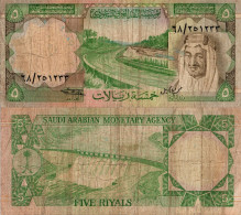 Saudi Arabia / 5 Riyal / 1977 / P-17(b) / FI - Saudi Arabia