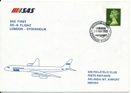 Great Britain First SAS DC-8 Flight London - Stockholm 20-3-1985 - Zonder Classificatie