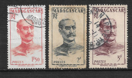 MADAGASCAR N°308/9/10 " GALLIÉNI " - Oblitérés