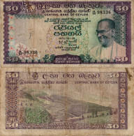 Ceylon / 50 Rupees / 1972 / P-79(a) / FI - Sri Lanka