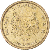 Monnaie, Singapour, 5 Cents, 2007 - Singapur