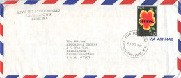 NEVIS - AIRMAIL 1987 - USA Mi D32 / *2027 - St.Kitts Und Nevis ( 1983-...)