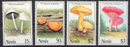 NEVIS - SET MUSHROOMS 1987 Mi 475-478 MNH/** / *2028 - St.Kitts En Nevis ( 1983-...)