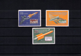 Germany/Deutschland 1961 Rocket Mail-25 Years Of Zucker Rocket Flight Trials - Interesting Labels Perforated Set - Ungebraucht