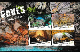 CHRISTMAS ISLAND, 2023, MNH, CAVES, CRABS, SHEETLET - Autres & Non Classés