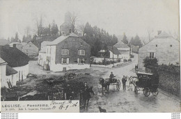 LEGLISE ---> CHENEE ( Melle Alice DETRY ) . Village . Charrette De Ed. GUIOT. Duparque 1376 . Vverso . - Léglise