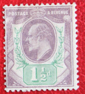 See Pictures 1½ D Three Half King Edward VII (Mi 105 Yv 108) 1902 Ongebruikt MH ENGLAND GRANDE-BRETAGNE GB GREAT BRITAIN - Ongebruikt