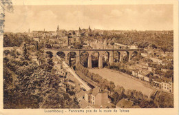 LUXEMBOURG - Panorama Pris De La Route De Trèves - Carte Postale Ancienne - Luxemburg - Stad