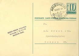 SUISSE / CARTE POSTALE  DE 10cts VERT - Stamped Stationery