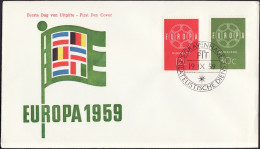 Europa CEPT 1959 Pays Bas - Netherlands - Niederlande FDC2 Y&T N°708 à 709 - Michel N°735 à 736 - 1959