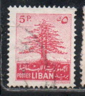 LIBANO LEBANON LIBAN 1952 CEDAR TREE 5p USED USATO OBLITERE' - Lebanon