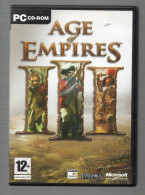 PC CD-ROM "AGE OF EMPIRE III" -  Completo 3 DISCHETTI + MANUALE + CODICE. Usato Da Collezione - PC-Games