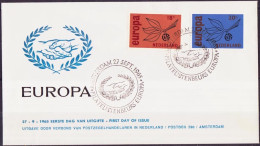 Europa CEPT 1965 Pays Bas - Netherlands - Niederlande FDC2 Y&T N°822 à 823 - Michel N°848 à 849 - 1965