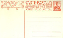 SUISSE / ENTIER POSTAL / CARTE POSTALE DE 10 Cts ROUGE HELVETIA  MONUMENT DE L'UPU - Entiers Postaux