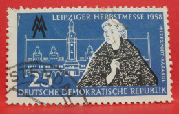 N°396 - 25 Pfennig - Année 1958 - Timbre Oblitéré Allemagne DDR - - Gebraucht