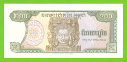 CAMBODIA 200 RIELS 1992  P-37 UNC - Cambodge