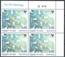 Greenland 2009. Int. Campaign To Protect Polar Regions And Glacieres. Michel  533 Plate Block MNH. Signed. - Blocks & Sheetlets