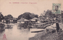 PHNOM PENH                  VILLAGE LACUSTRE         + TIMBRE - Cambodge