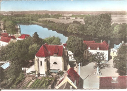 EN AVION AU-DESSUS DE ... GURGY (89) L'Eglise Et Les Bords De L'Yonne En 1965 (Ed : LAPIE)  CPSM GF - Gurgy