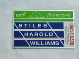 United Kingdom-(BTP022)-stiles Harold-BRIGHTON-(22)(5units)(130K23155)(tirage-3.473)(price Cataloge-3.00£-mint) - BT Private Issues