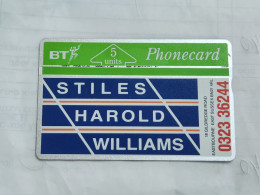 United Kingdom-(BTP026)-stiles Harold-EASTBOURNE-(26)(5units)(130K27203)(tirage-3.607)(price Cataloge-3.00£-mint) - BT Edición Privada