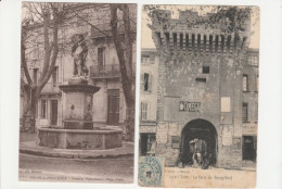 CPA-FANCE-13-SALON DE Pce LOT DE 3 -Fontaine Nostradamus +-Fontaine "MOUSSUE" +La Porte Du Bourg Neuf- En L'état- - Salon De Provence