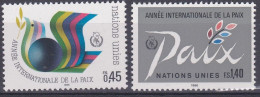NU Genève 1986 145-46 ** Année De La Paix Colombe - Neufs