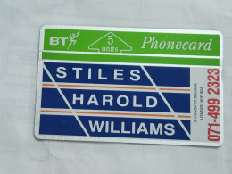 United Kingdom-(BTP029)-stiles Harold-LONDON-(31)(5units)(130K03175)(tirage-4.203)(price Cataloge-3.00£-mint) - BT Private Issues