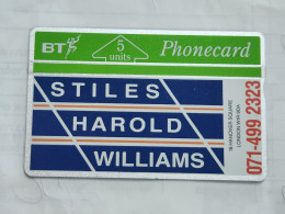 United Kingdom-(BTP029)-stiles Harold-LONDON-(32)(5units)(130K03507)(tirage-4.203)(price Cataloge-3.00£-mint) - BT Privé-uitgaven