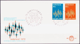 Europa CEPT 1972 Pays Bas - Netherlands - Niederlande FDC1 Y&T N°958 à 959 - Michel N°987 à 988 - 1972