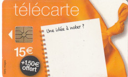 ##   Carte Téléphone  Une Idée  05/2014 ##  Gift Card, Giftcart, Carta Regalo, Cadeaukaart - Sin Clasificación