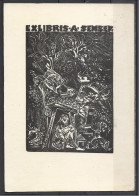 Hungary, Ex Libris, A. Semsey, Signed BF, Sent To Collectioner  Palásthy Lajos, 1974. - Bookplates