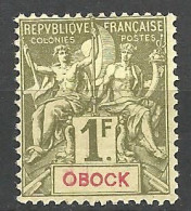 OBOCK  N° 44 NEUF* TRACE DE CHARNIERE   / Hinge  / MH - Unused Stamps