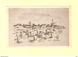 Ameland Nes Tekening Landschap Molen 1949 RY33649 - Ameland