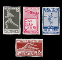 TURKEY.1940.11 Balkan Olympics.SCOTT 855-858.MNH - Nuevos